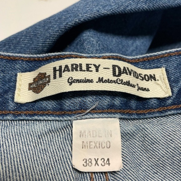 Harley-Davidson Relaxed Denim Jeans Mens 38 x 34 - Picture 3 of 14